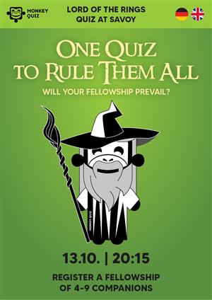 Lord of the Rings Quiz: One Quiz to Rule Them All (Monkey Quiz) S Poster